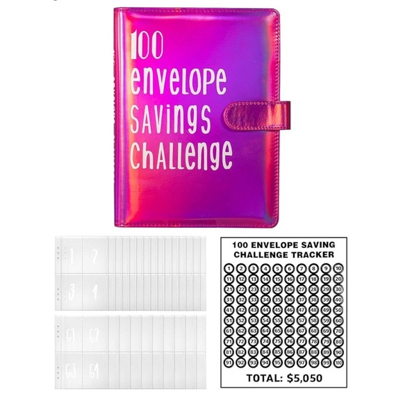 ✨BNWT - 100 Envelopes Budget Money Saving Challenge Binder - Save $5050✨ - Picture 7 of 9